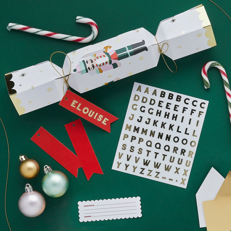 Make Your Own Nutcracker Christmas Crackers Personalisable Pack of 6