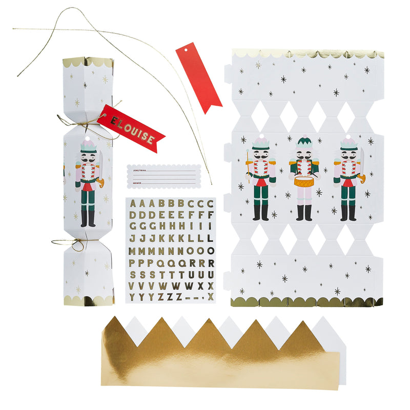 Make Your Own Nutcracker Christmas Crackers Personalisable Pack of 6