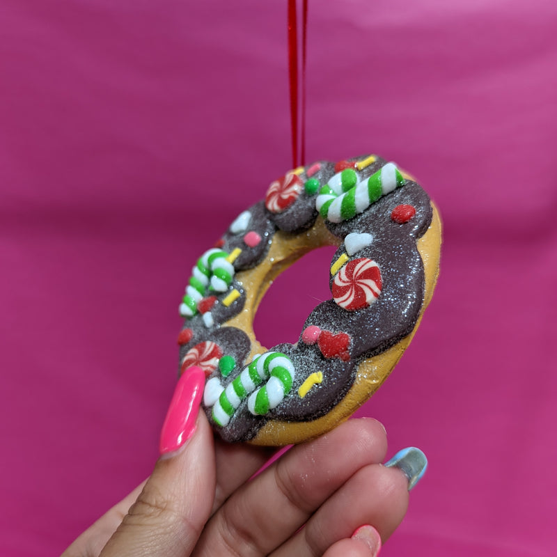 Doughnut Shaped 3D Hanging Bauble Christmas Tree Decorations