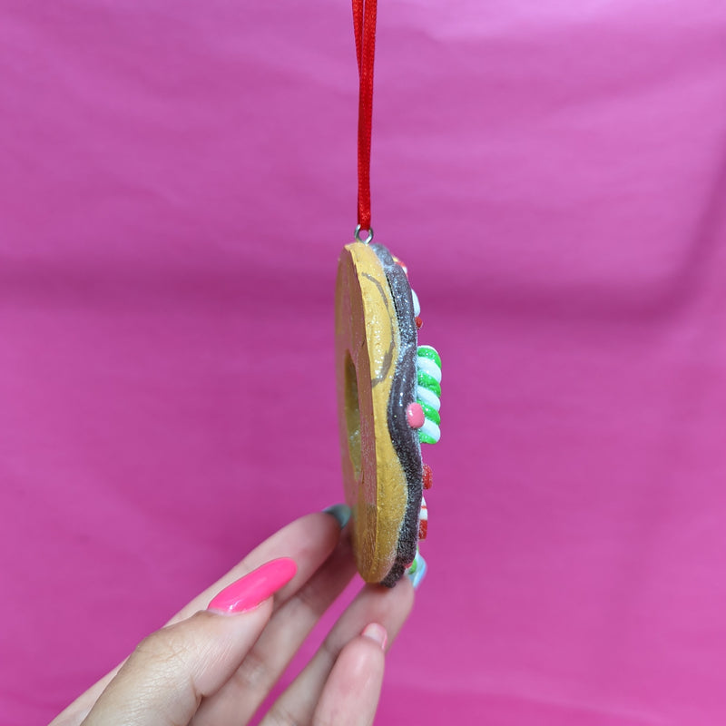 Doughnut Shaped 3D Hanging Bauble Christmas Tree Decorations