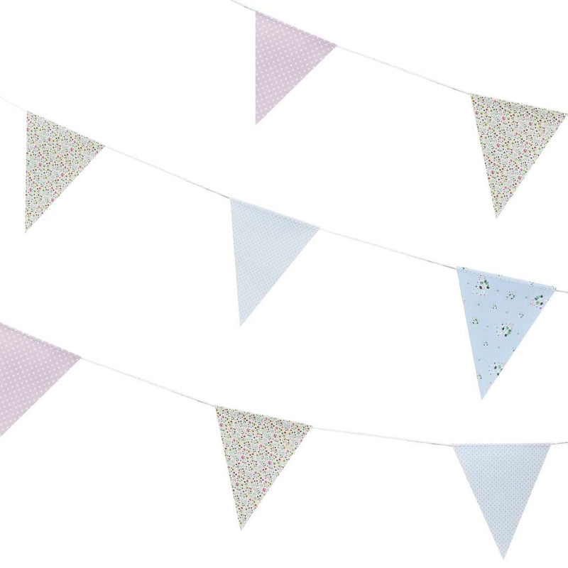 Rustic Floral Print Party Bunting 10 Metres