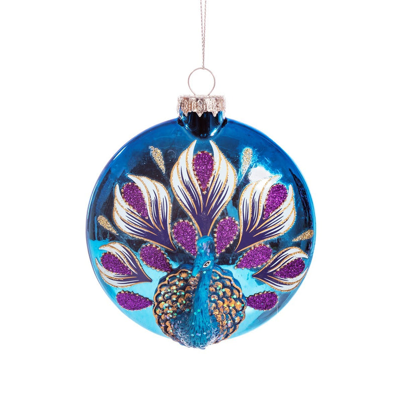 Peacock Hanging Christmas Bauble