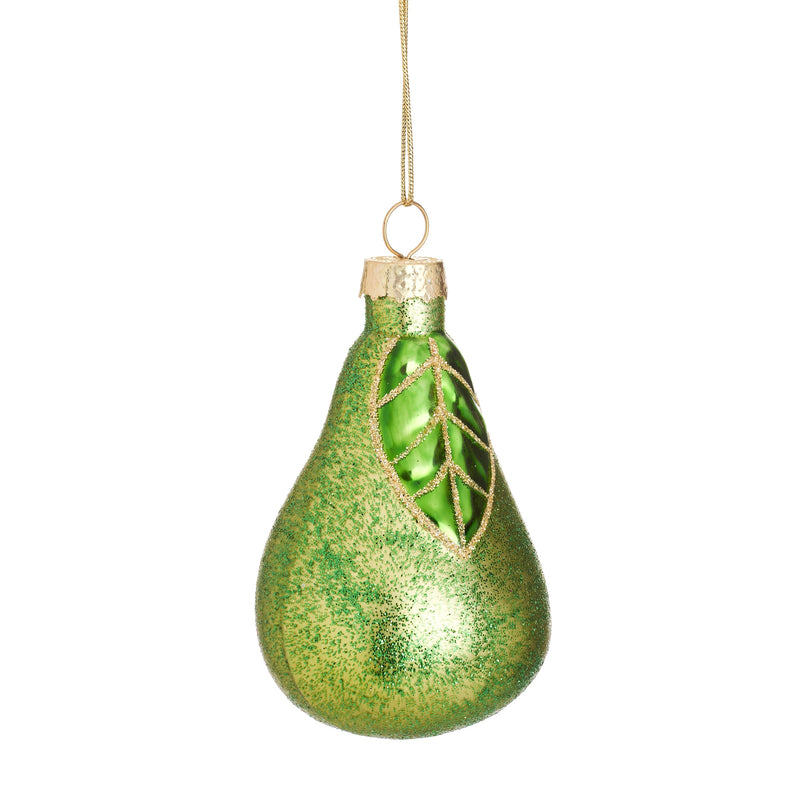 Pear Shaped Bauble Hanging Decoration