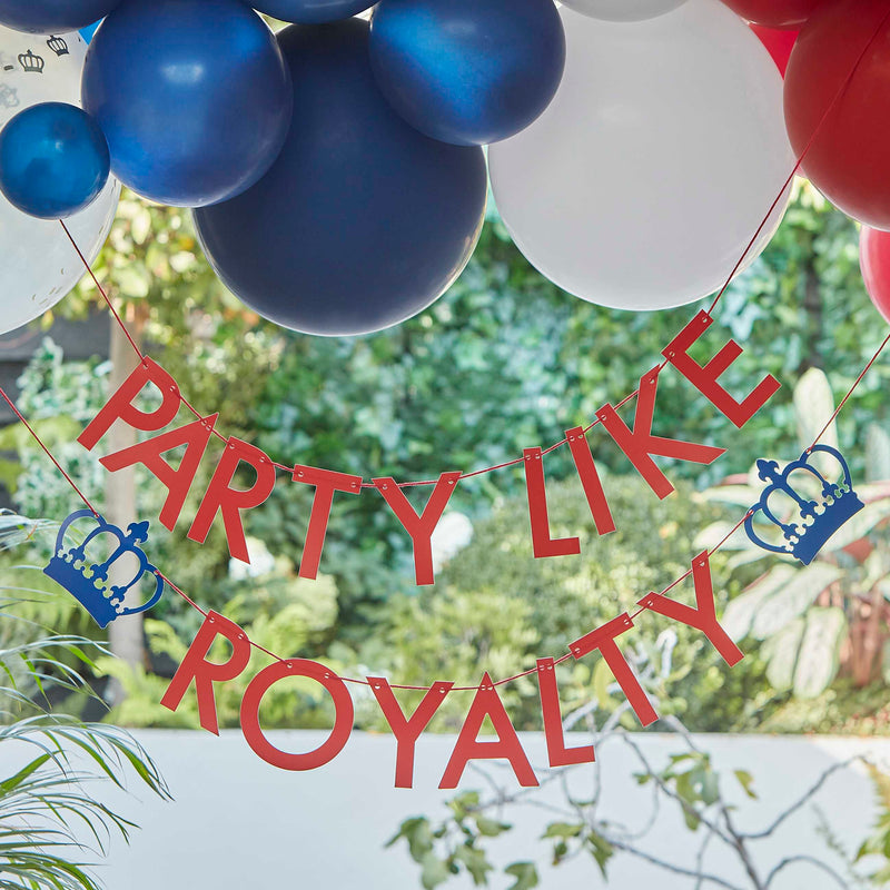 Party Like Royalty Paper Bunting 1.8 metres