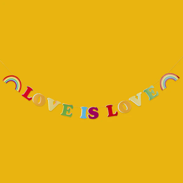 Love is Love Rainbow Garland 2 Metres