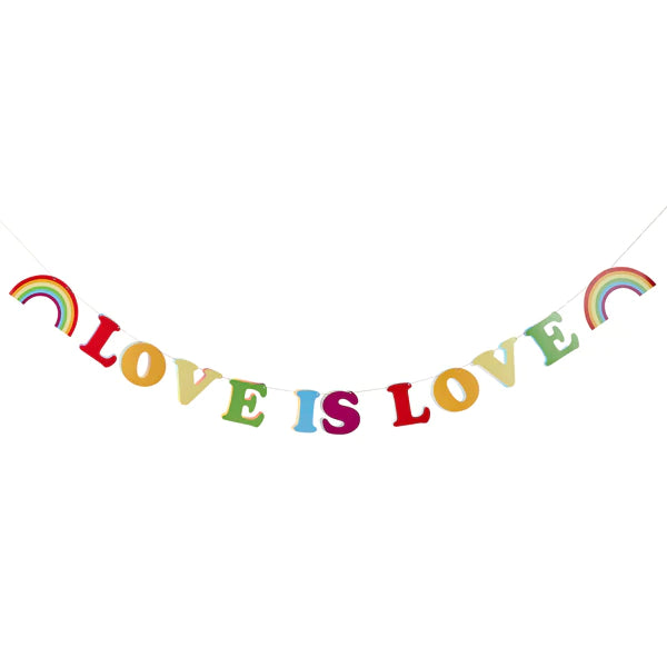 Love is Love Rainbow Garland 2 Metres