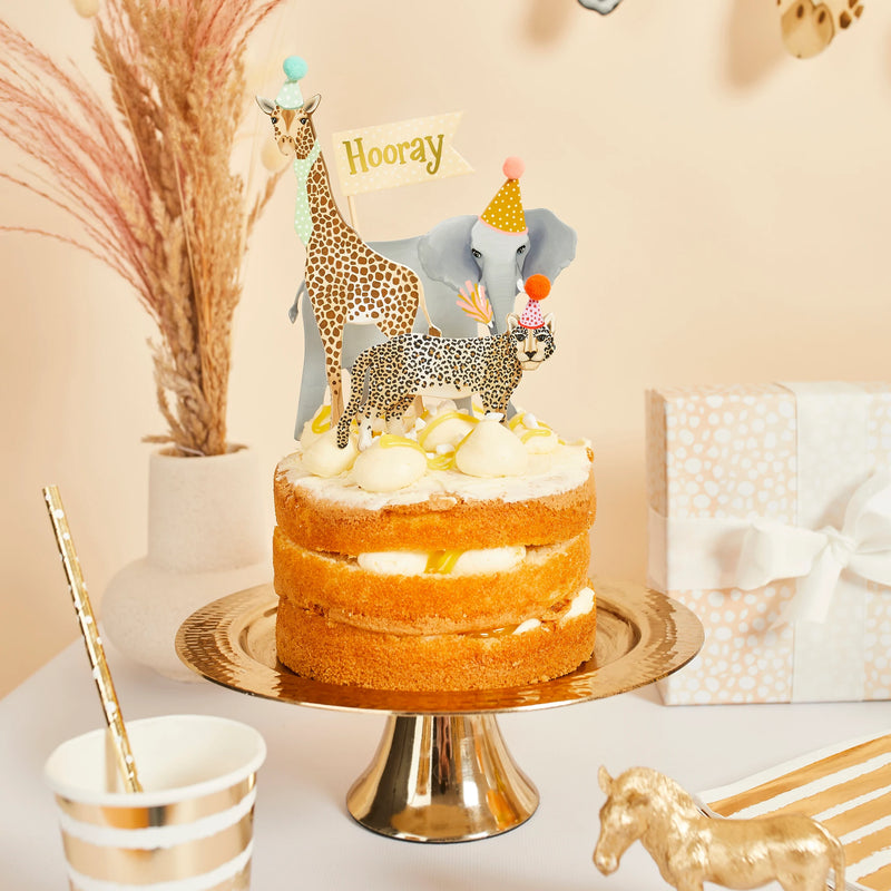 Safari Animals Cake Topper Pack of 4