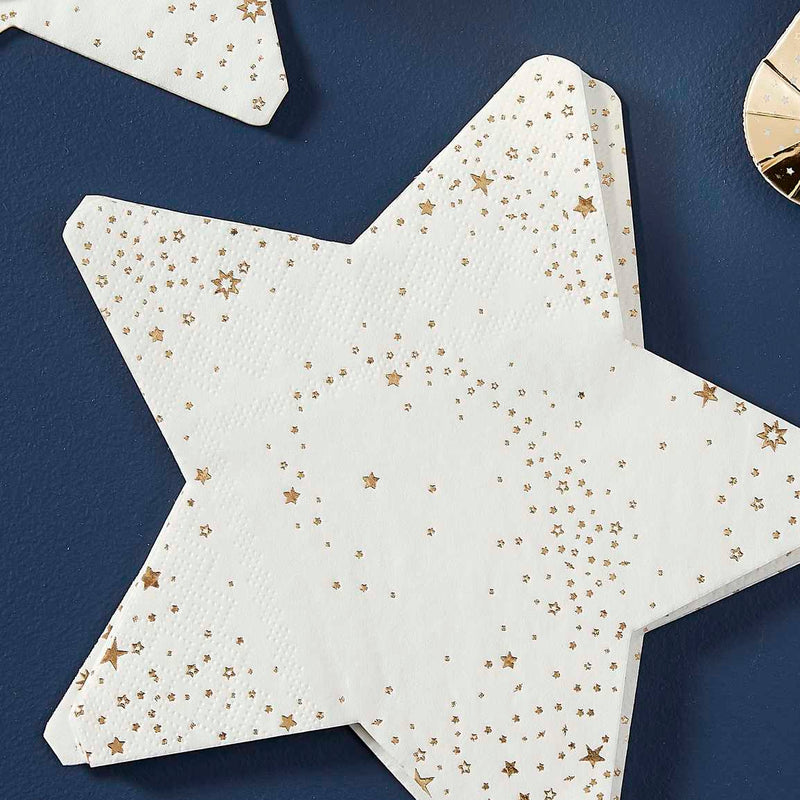 Star Shaped Napkins Pack of 16