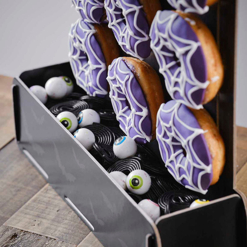 Halloween Tombstone Donut Stand with Treat Bucket and Lights 44cm (H) x 36cm (W) x 9.5cm (D)