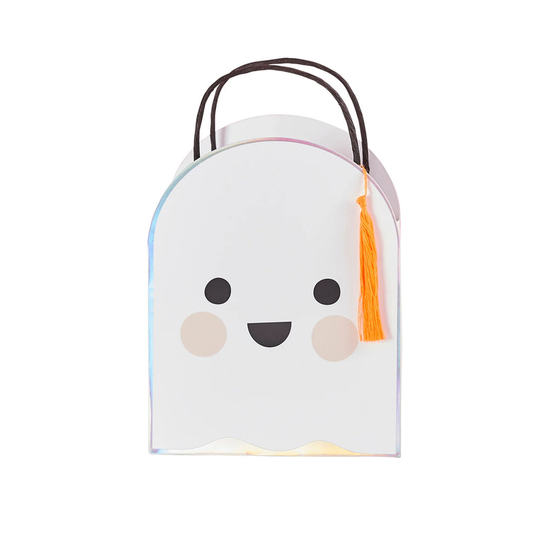 White Ghost Halloween Trick or Treat Party Bags Pack of 5