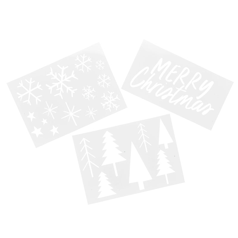 Festive Stencil Pack of 3